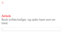 Tablet Screenshot of airbnb.dk